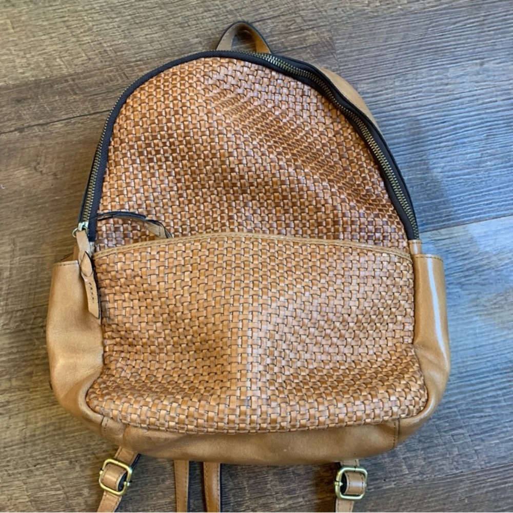 Patricia Nash Turi Backpack Woven Leather Gem